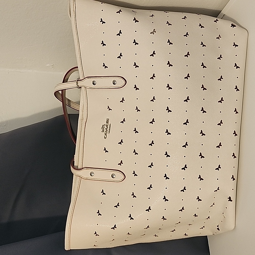 Coach, White tote